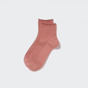 Chaussette Uniqlo Heattech Thermal Socks Femme Rose | 3467-QPLSH