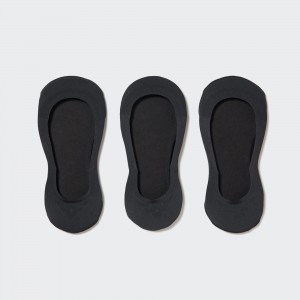Chaussette Uniqlo Sheer No Show Socks Three Pairs Femme Noir | 4289-NYCDL