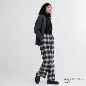 Hauts Uniqlo Flannel Trousers Femme Grise | 1967-HMBCQ