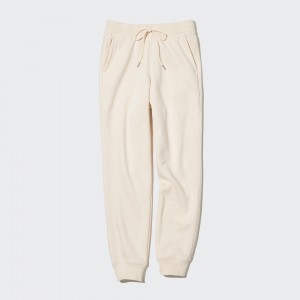 Hauts Uniqlo Heattech Pile Lined Joggers Femme Blanche | 4659-IYOAF