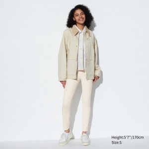 Hauts Uniqlo Ultra Stretch Leggings Femme Blanche | 0261-QNVXM