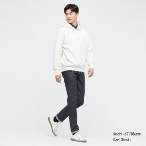 Jean Uniqlo Selvedge Stretch Slim Fit Jeans Homme Bleu Marine | 3150-SIAWN