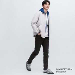 Jean Uniqlo Selvedge Stretch Slim Fit Jeans Homme Noir | 9386-VCUEW