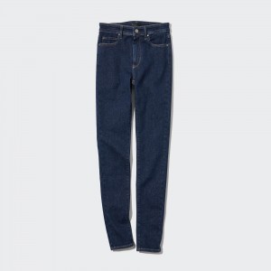 Jean Uniqlo Ultra Stretch High Rise Skinny Fit Jeans Femme Bleu Marine | 8175-NCOUK
