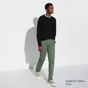 Jean Uniqlo Ultra Stretch Skinny Fit Colour Jeans Homme Vert Olive | 1648-PDTSA