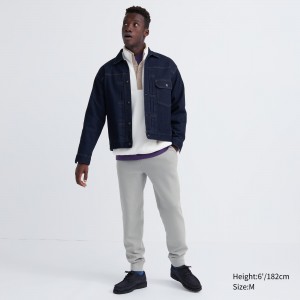 Pantalon Jogger Uniqlo Dry Stretch Joggers Homme Grise Clair | 7905-GYFBX
