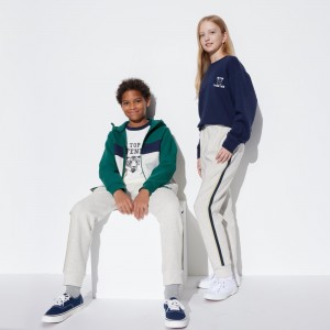 Pantalon Jogging Uniqlo Ultra Stretch Dry Joggers Enfant Grise Clair | 5184-LRWVX