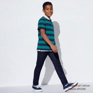 Pantalon Jogging Uniqlo Ultra Stretch Soft Jeans Enfant Bleu | 0417-QRXPW