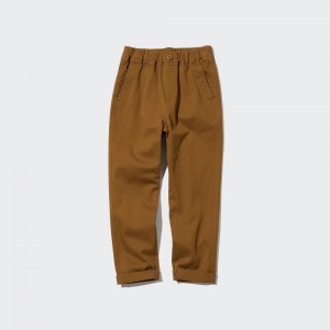 Pantalon Jogging Uniqlo Ultra Stretch Wide Leg Trousers Enfant Marron | 9703-HUTVN