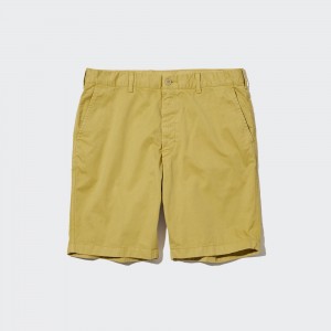 Pantalons Uniqlo Chino Shorts Homme Jaune | 7285-GZCBA