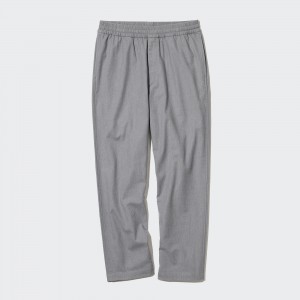 Pantalons Uniqlo Flannel Ankle Length Trousers Homme Grise | 9842-UOCNM