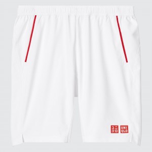 Pantalons Uniqlo Kei Nishikori London 2022 Dry Shorts Homme Blanche | 6931-QGLPK