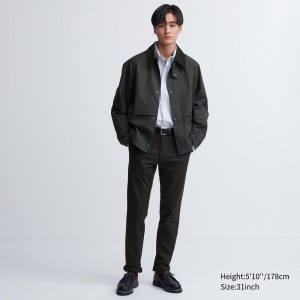 Pantalons Uniqlo Slim Fit Chino Trousers Homme Noir | 4783-FNDPQ