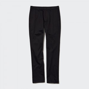 Pantalons Uniqlo Slim Fit Chinos Homme Noir | 2164-TLWEI