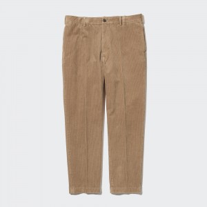 Pantalons Uniqlo Smart Corduroy Ankle Length Trousers Homme Beige | 3589-JPBSF