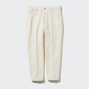 Pantalons Uniqlo Smart Cotton Ankle Length Trousers Long Homme Blanche | 6147-CPILU