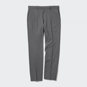 Pantalons Uniqlo Smart Ultra Stretch Ankle Length Trousers Homme Grise | 8740-NAVRQ