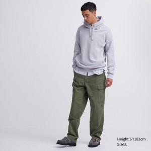 Pantalons Uniqlo Utility Cargo Trousers Homme Vert Olive | 9874-HTYQM