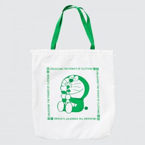 Sacs Uniqlo Doraemon Ut Recycled Pocketable Bag Femme Blanche | 4205-POTQW