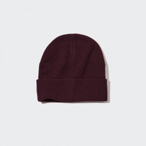 Sacs Uniqlo Heattech Cap Femme Bordeaux | 9586-EMDNP
