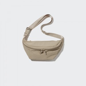 Sacs Uniqlo Nylon Crossbody Bag Femme Beige | 0286-MKGCE