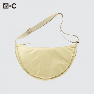 Sacs Uniqlo Round Shoulder Bag Femme Jaune | 8560-XMAHQ