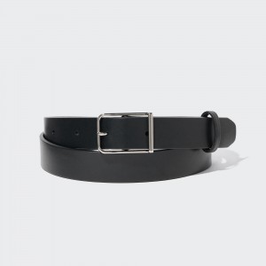 Sacs Uniqlo Rounded Square Buckle Belt Femme Noir | 9830-OEDPI