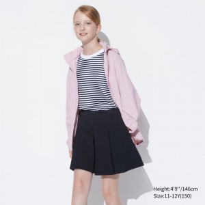 Short Uniqlo Girls Dry Sweat Mini Skort Enfant Noir | 5862-EDIWO