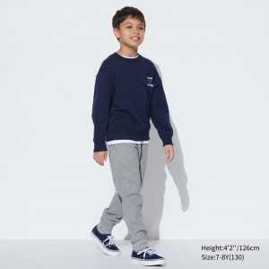 Sweat a Capuche Uniqlo Ultra Stretch Dry Joggers Enfant Grise | 7102-TFYRM