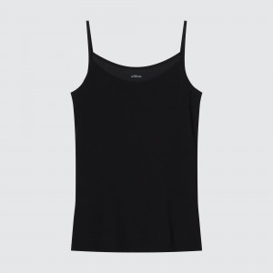 T Shirts Uniqlo Airism Camisole Top Femme Noir | 3291-YTIAV