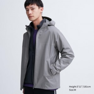 Vestes Uniqlo Blocktech 3d Cut Parka Homme Grise | 8051-YTWSH