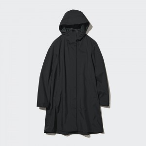 Vestes Uniqlo Blocktech Coat Femme Noir | 0891-TGVSR