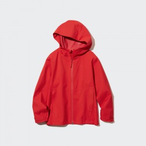 Vestes Uniqlo Blocktech Hooded Parka Water Repellent Enfant Rouge | 6473-NXUQO
