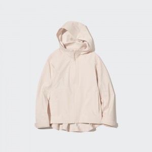 Vestes Uniqlo Blocktech Parka Femme Beige | 1580-WPOUM