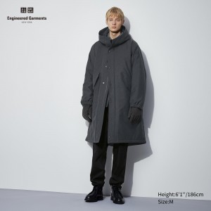 Vestes Uniqlo Heattech Warm Padded Coat Homme Grise Foncé | 4183-PFXSU