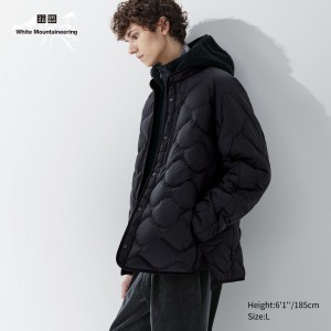Vestes Uniqlo Recycled Hybrid Down Jacket Homme Noir | 1268-QNJXY