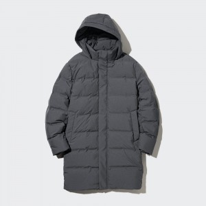 Vestes Uniqlo Seamless Down Coat Homme Grise | 5391-ZBUYG