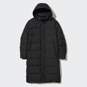 Vestes Uniqlo Seamless Down Long Coat Homme Noir | 3671-GVRSP