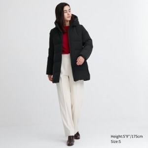 Vestes Uniqlo Seamless Down Short Coat Femme Noir | 5096-HAXBT