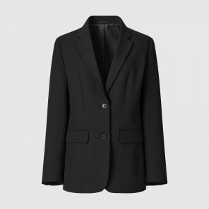 Vestes Uniqlo Tailored Jacket Femme Noir | 5873-WKDXV