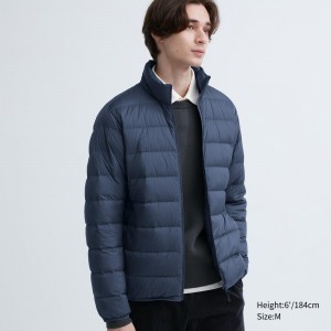 Vestes Uniqlo Ultra Light Down 3d Cut Quilted Jacket Homme Bleu | 8394-KLTHF