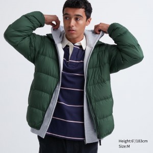 Vestes Uniqlo Ultra Light Down Jacket 3d Cut Homme Vert | 6091-BWGKI