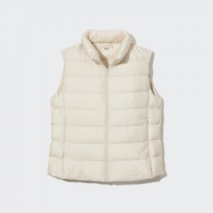 Vestes Uniqlo Ultra Light Down Vest Femme Blanche | 2736-WTHBE