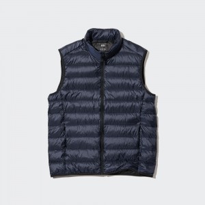 Vestes Uniqlo Ultra Light Down Vest Homme Bleu Marine | 0184-WBYFN