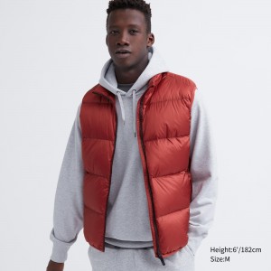 Vestes Uniqlo Ultra Light Down Vest Homme Rouge | 7139-HGJUT