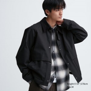 Vestes Uniqlo Utility Short Blouson Jacket Homme Noir | 7860-QYTLR