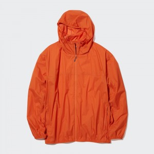 Vestes Uniqlo Uv Protection 3d Cut Pocketable Parka Homme Orange | 6792-LWTVK